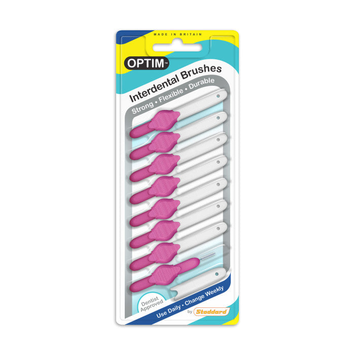 OPTIM Interdental Brushes: Original - Size 0 - 0.4mm - Pink (8)