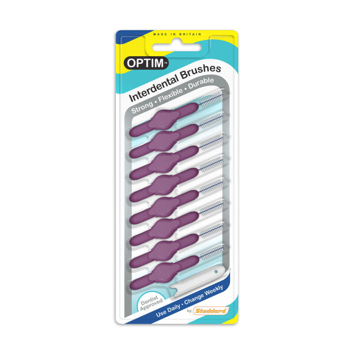OPTIM Interdental Brushes: Original - Size 6 - 1.1mm - Purple (8)