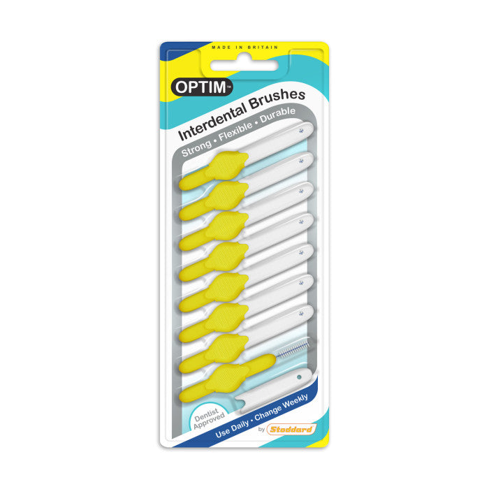 OPTIM Interdental Brushes: Original - Size 4 - 0.7mm - Yellow (8)